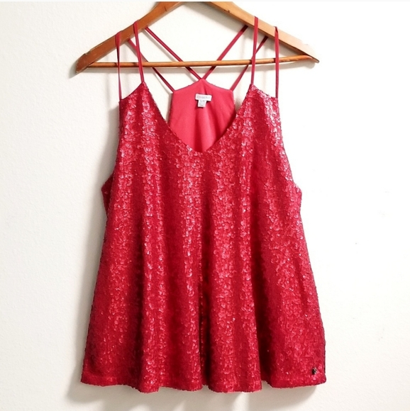 Guess Tops - Guess sequin swing style blouse, size XL, EUC